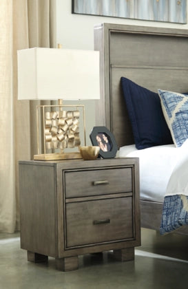 Arnett Gray Nightstand