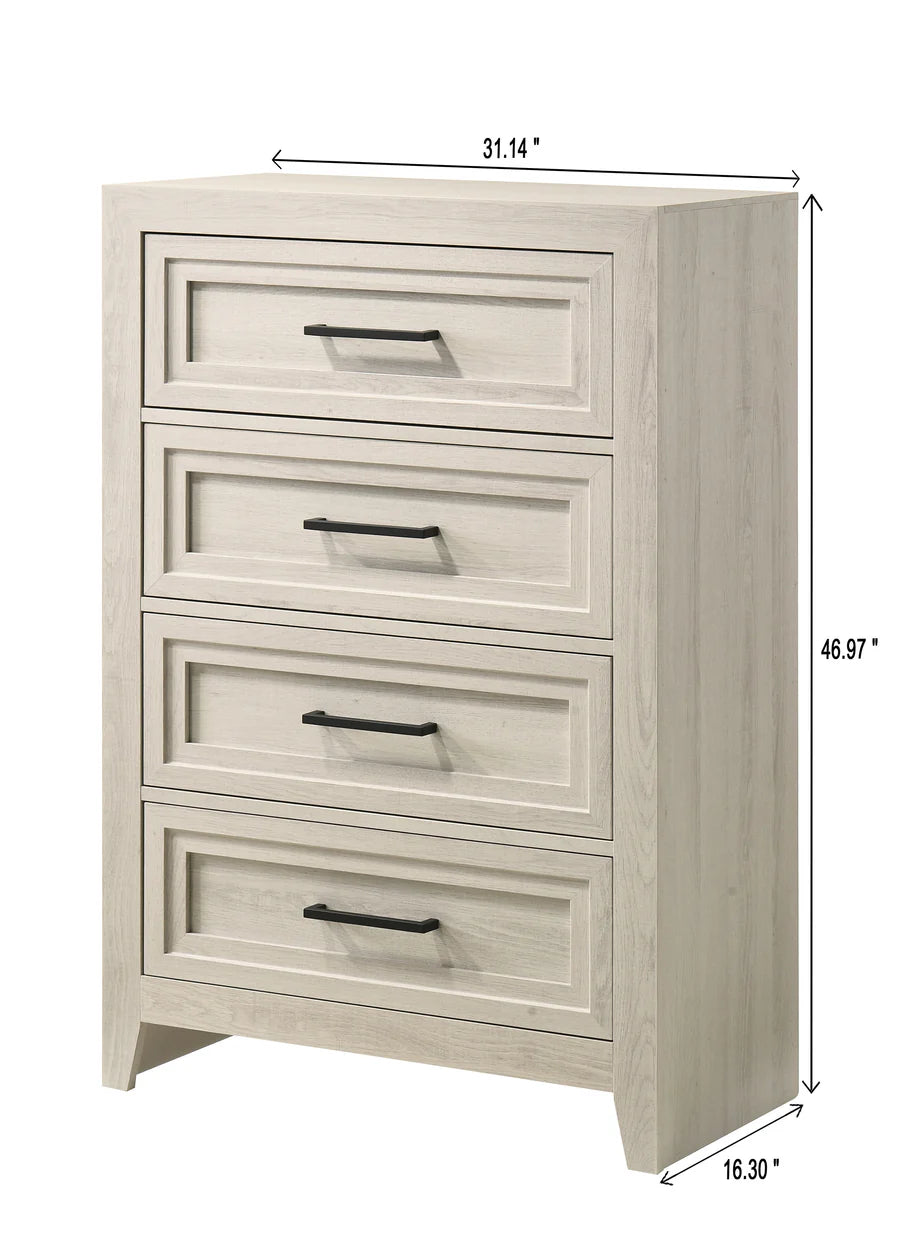 Lorraine Antique White Panel Youth Bedroom Set