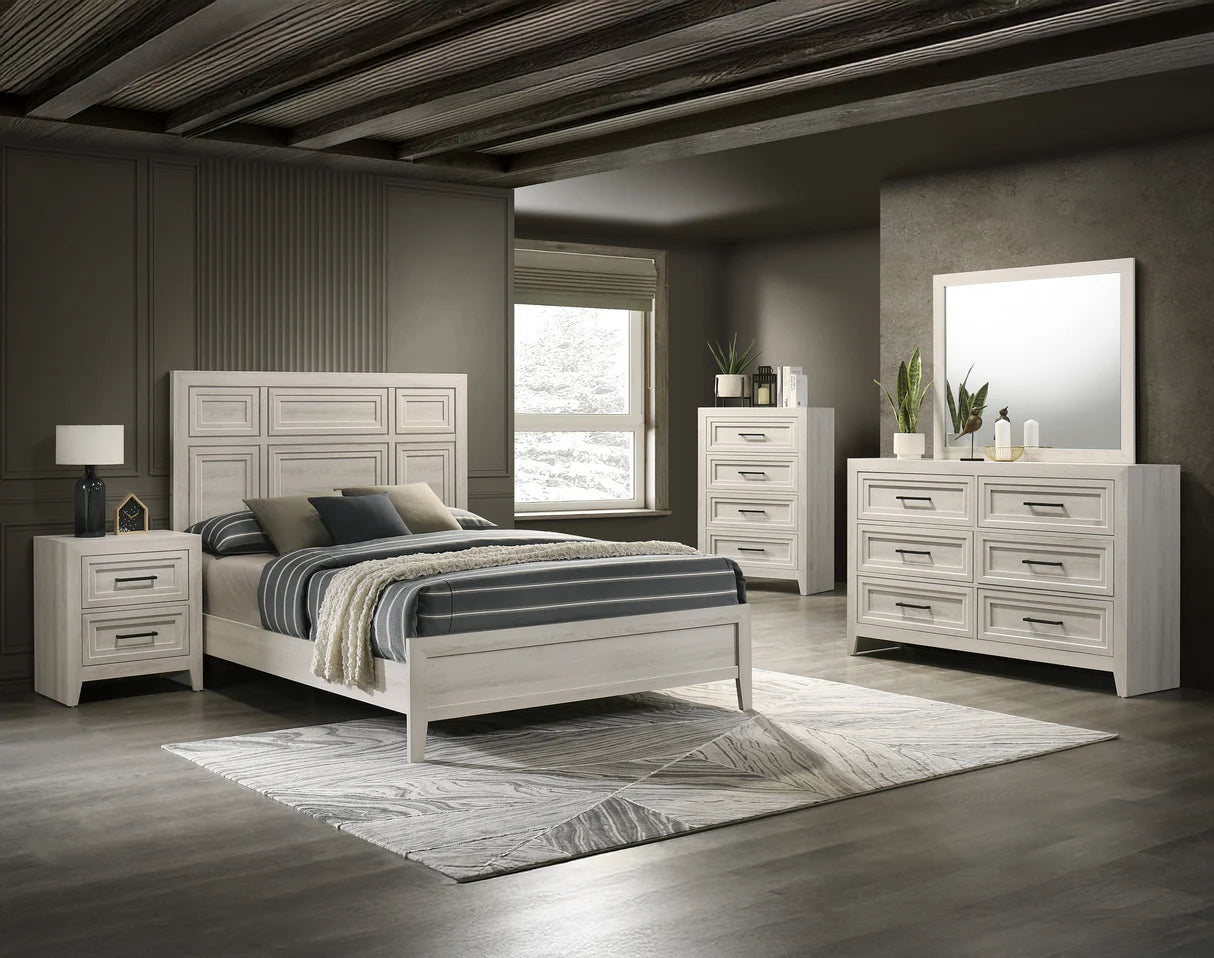 Lorraine Antique White Panel Youth Bedroom Set