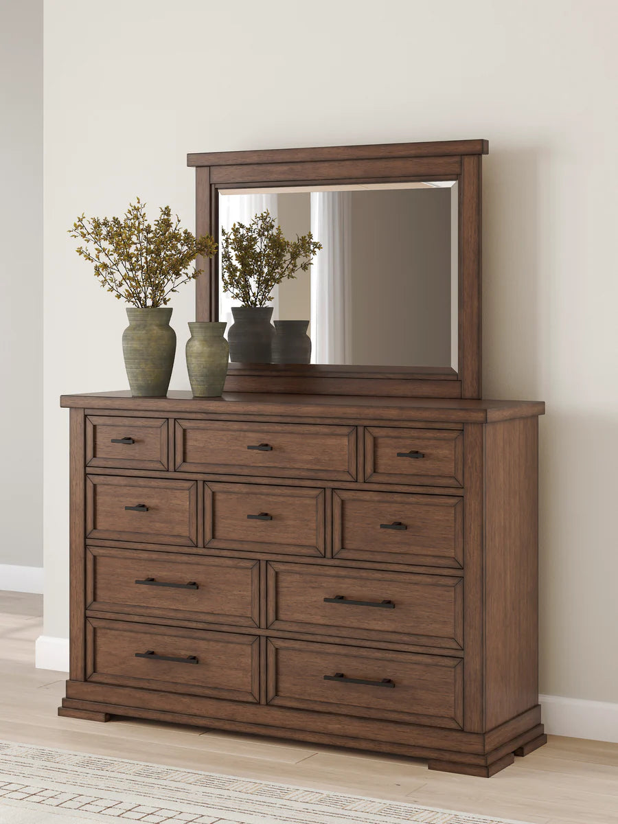 Taffenbrook Medium Brown Storage Platform Set