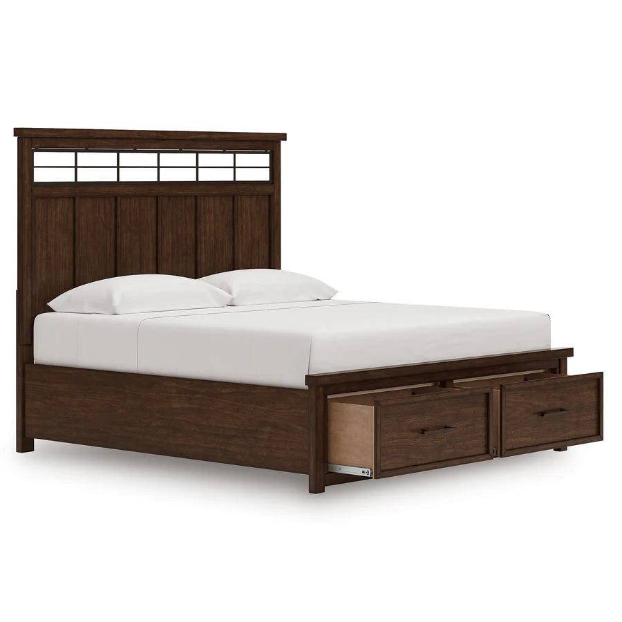 Taffenbrook Medium Brown Storage Platform Set