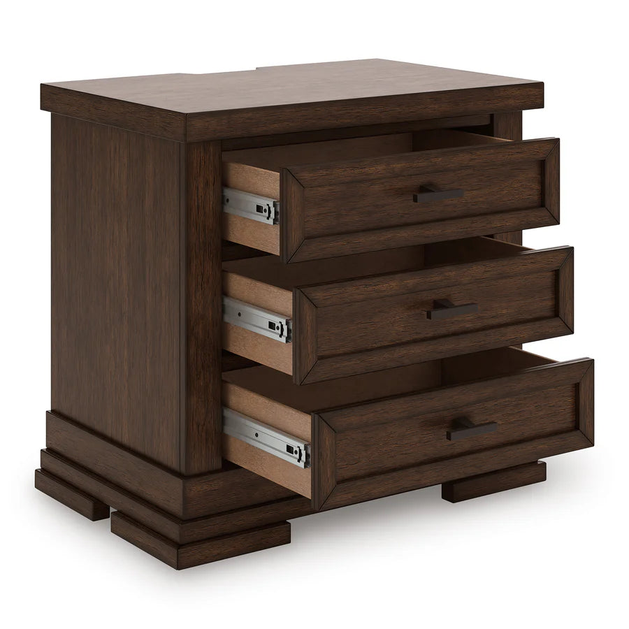 Taffenbrook Medium Brown Storage Platform Set