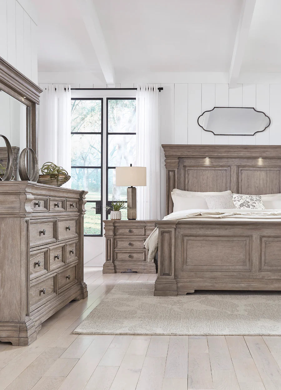 Blairhurst Light Grayish Brown Panel Bedroom Set