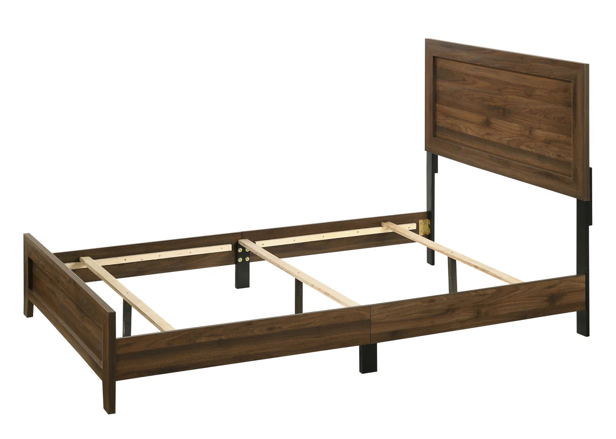 Conjunto de dormitorio juvenil Millie Cherry Brown Panel
