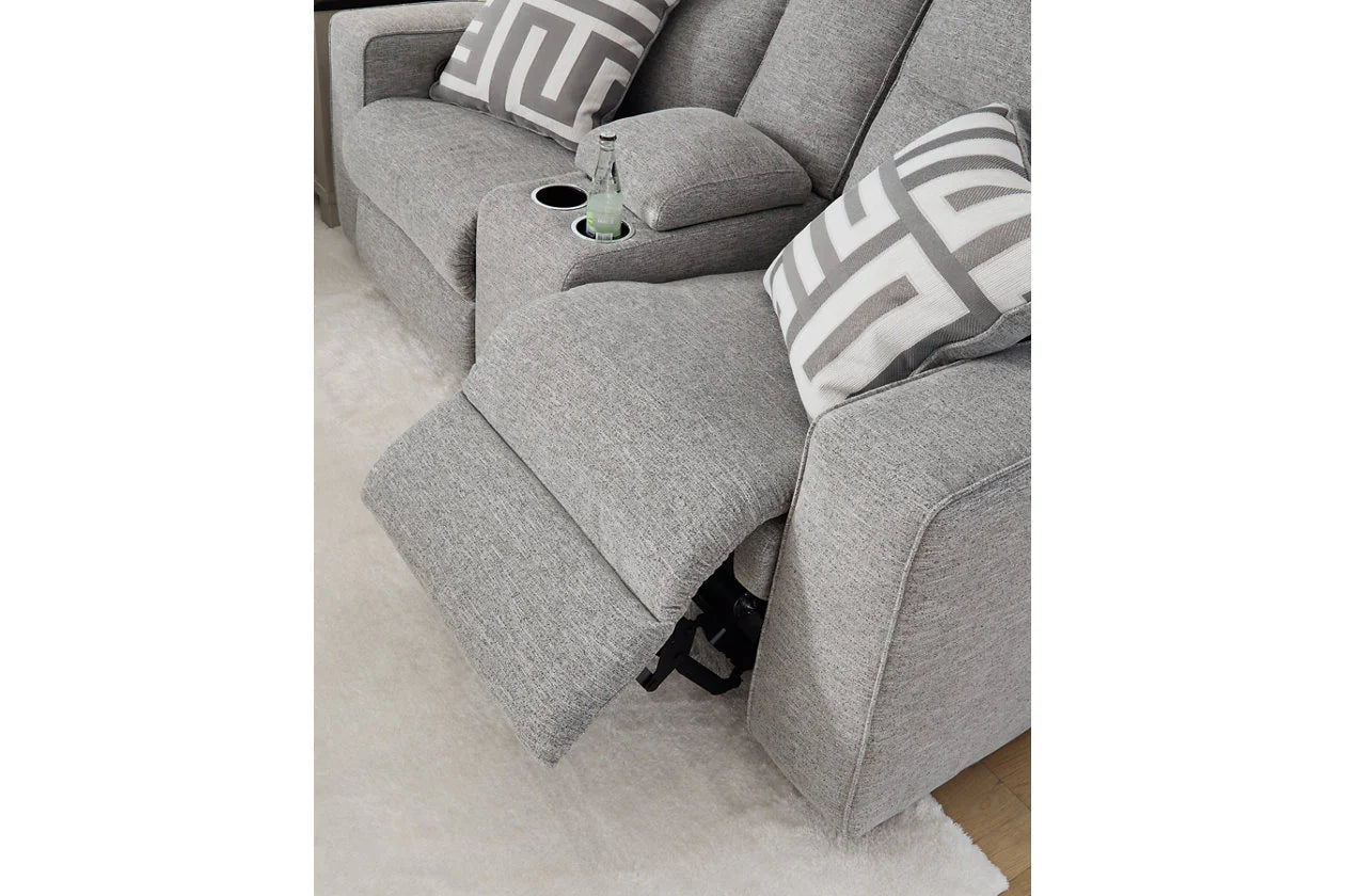 Biscoe Pewter 3-Pieces Power Reclining Living Room Set
