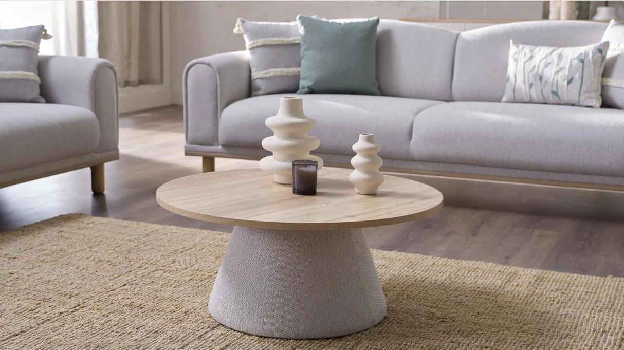 Boheems Cream Living Room Set