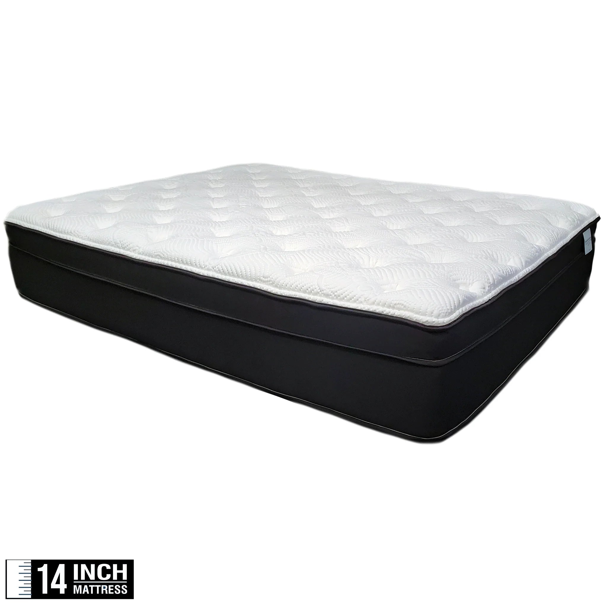 CoolTex Luxury Hybrid EuroTop Mattress CH2 - 12" Cooling, Serene Foam, 10 Year Warranty