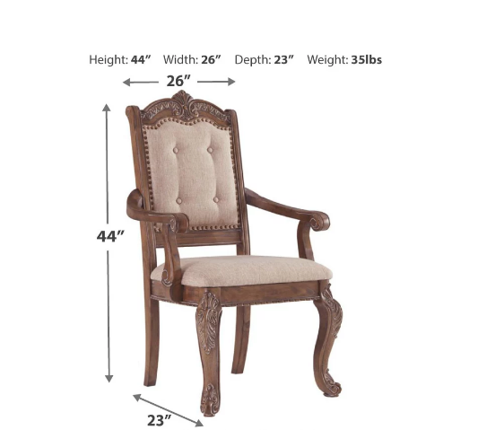 Charmond Brown Extendable Dining Set