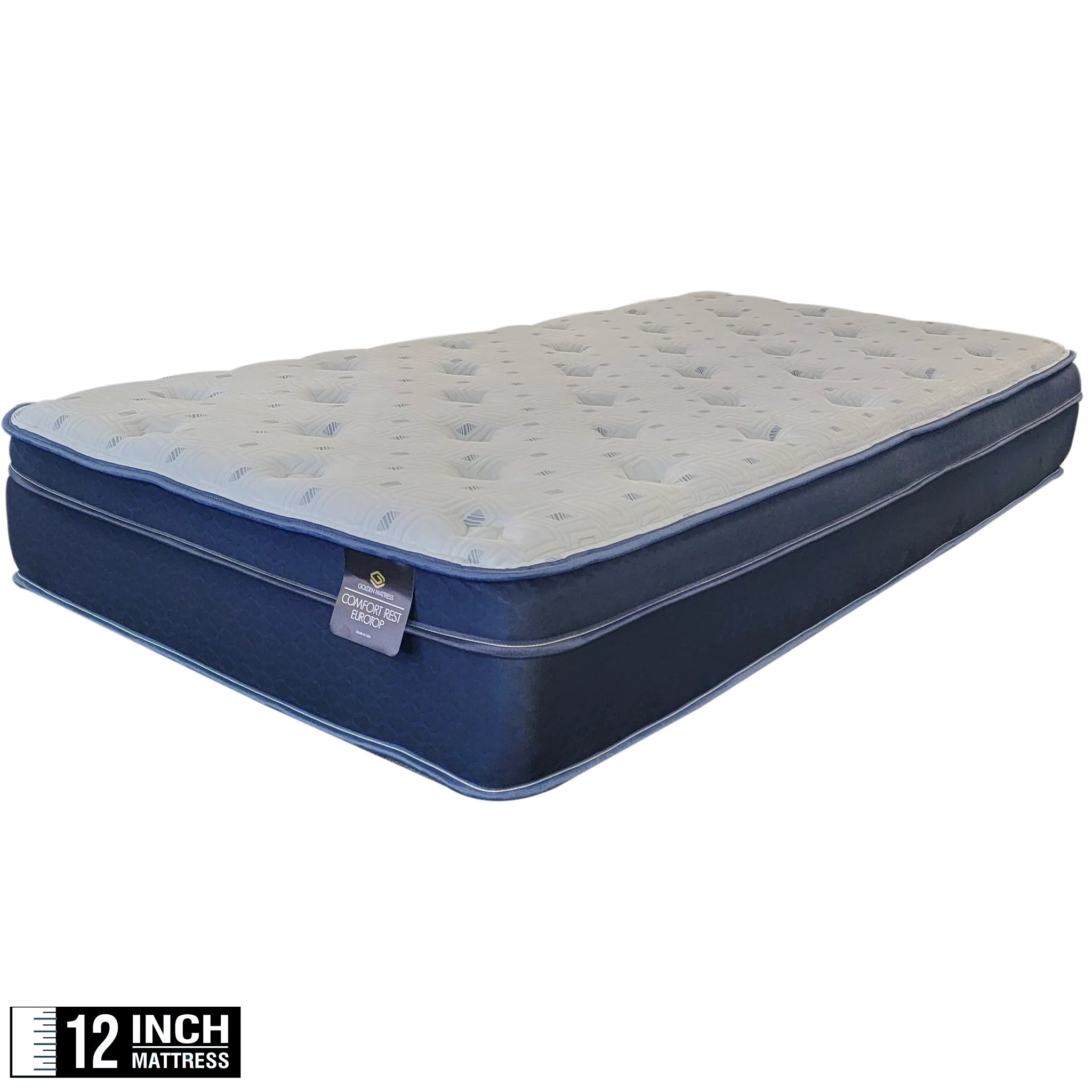 Comfort Rest Luxury Mattress – 12" Foam Encased, Cooling Fabric