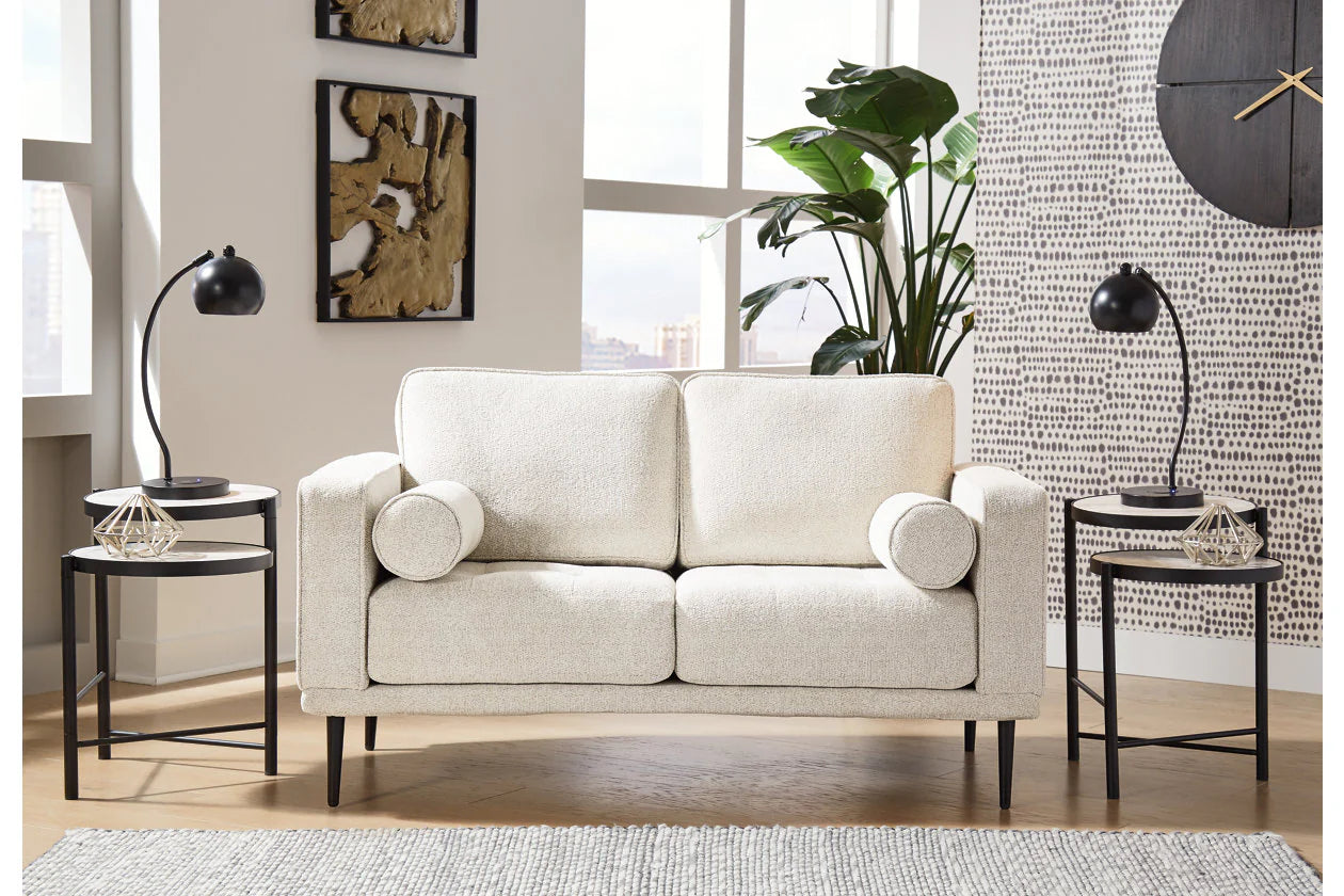 Caladeron Sandstone Chenille Loveseat