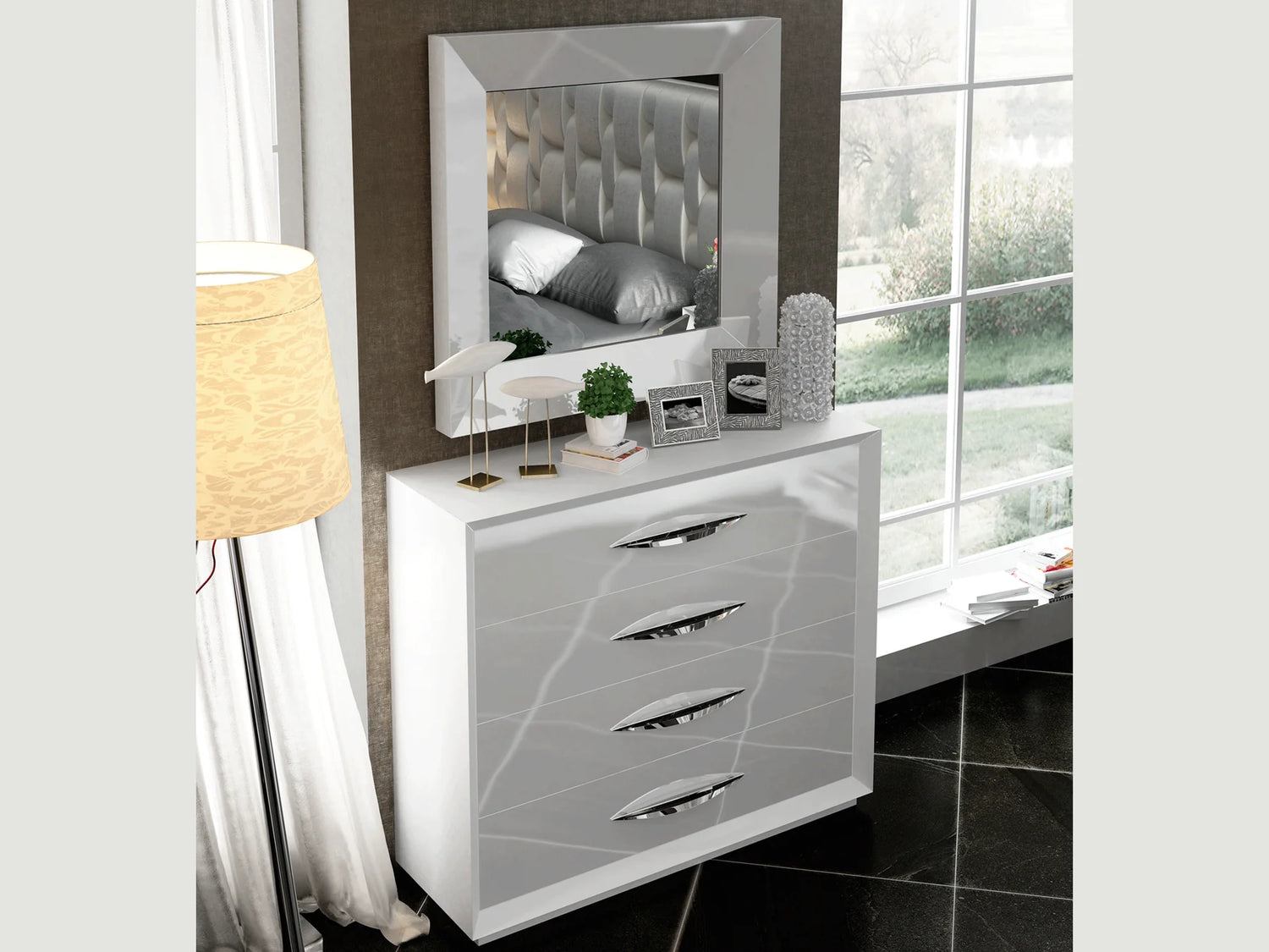 Emporio White Bedroom Set