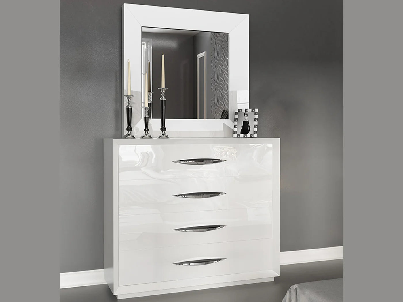 Emporio White Bedroom Set