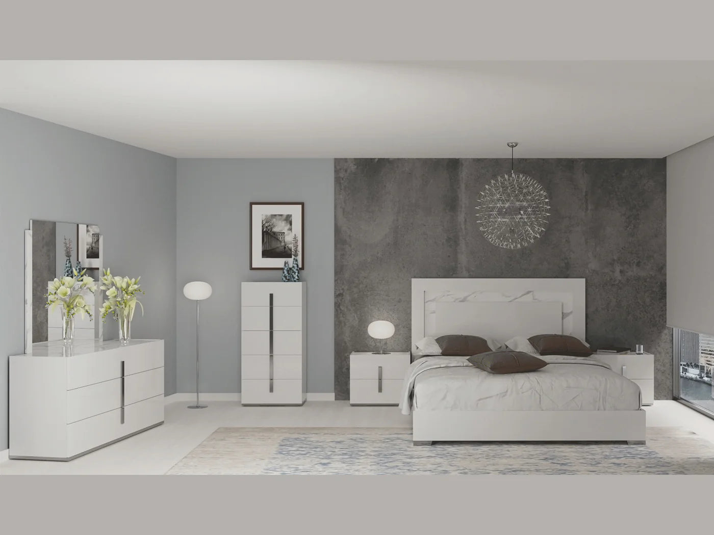 Juego de dormitorio Carrara