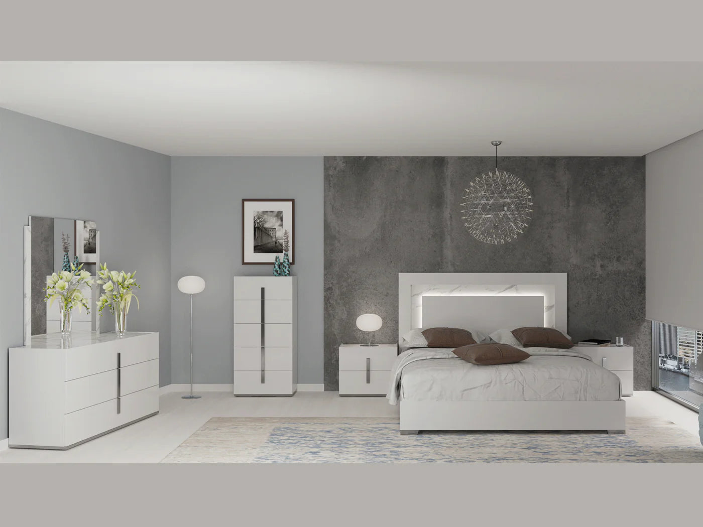 Juego de dormitorio Carrara