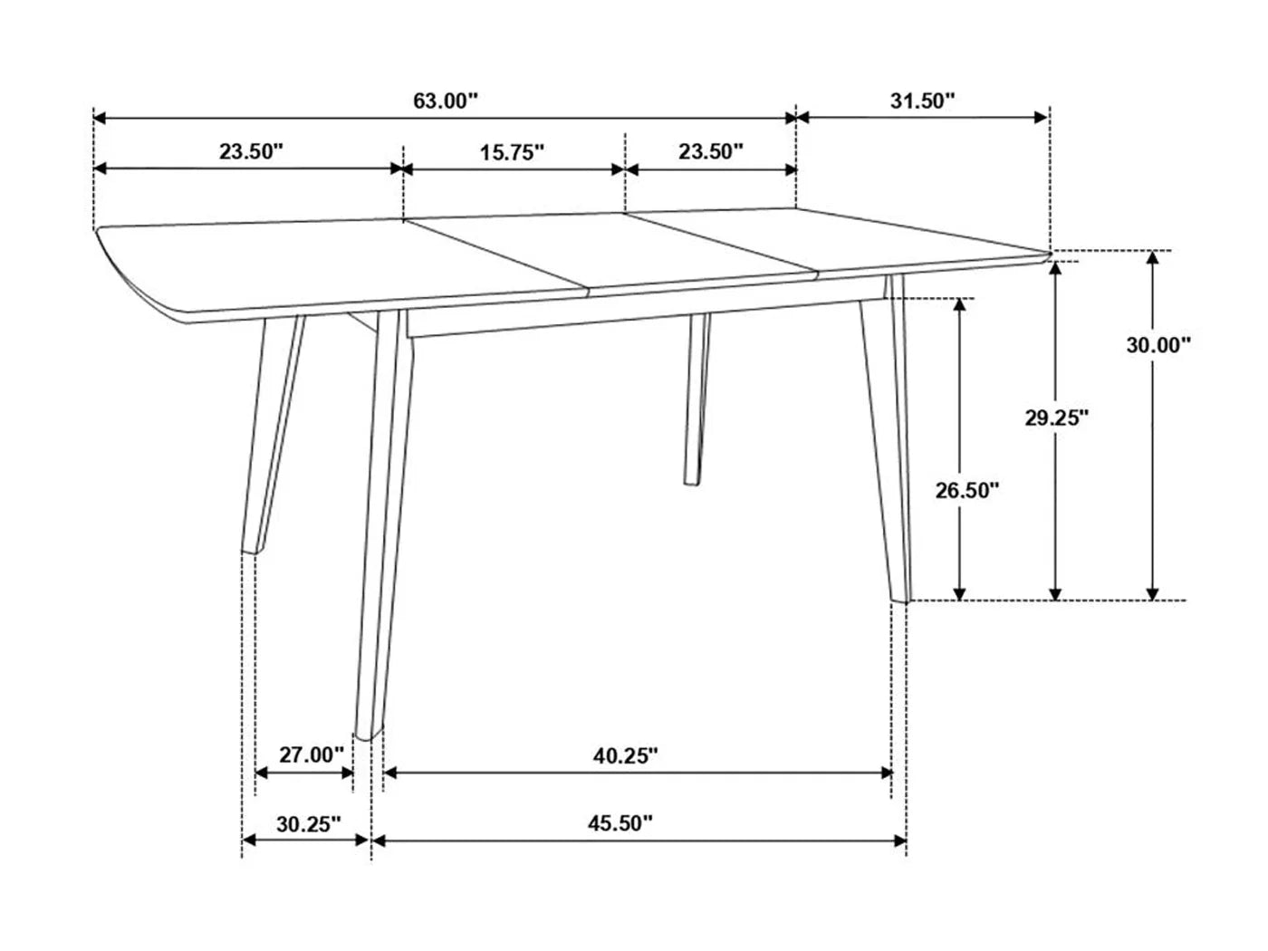 Alfredo 6 Person Extendable Dining Room Set