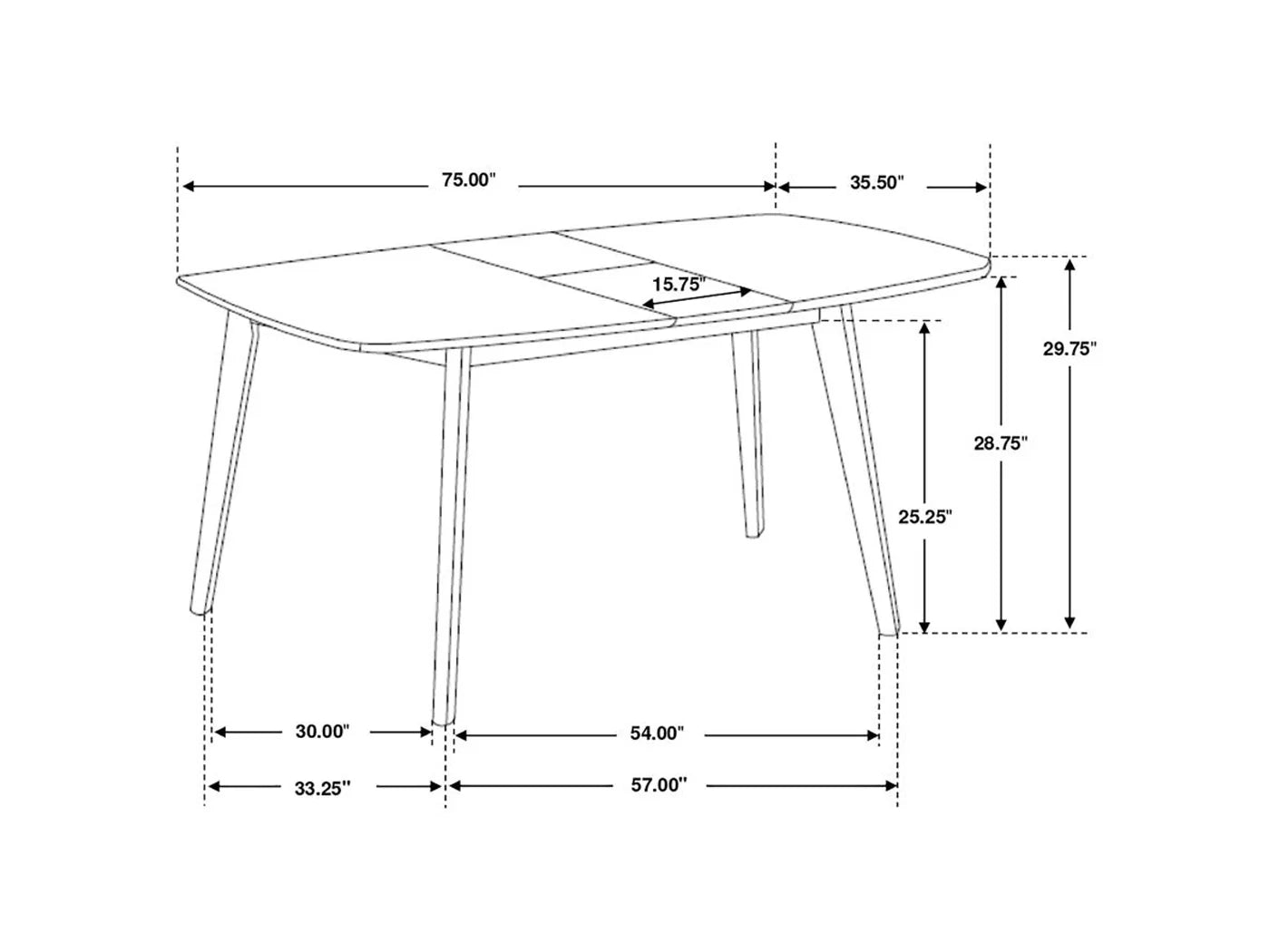 Redbridge 4-6 Person Dining Room Set