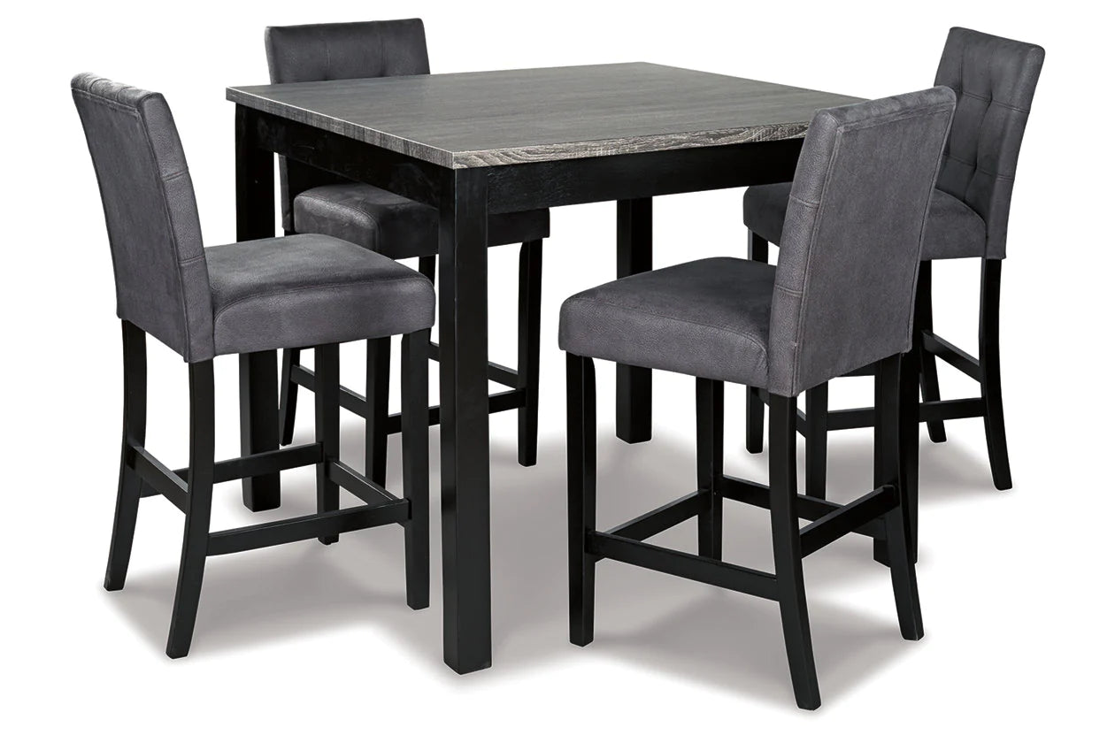 Garvine Two-tone 5-Piece Counter Height Set