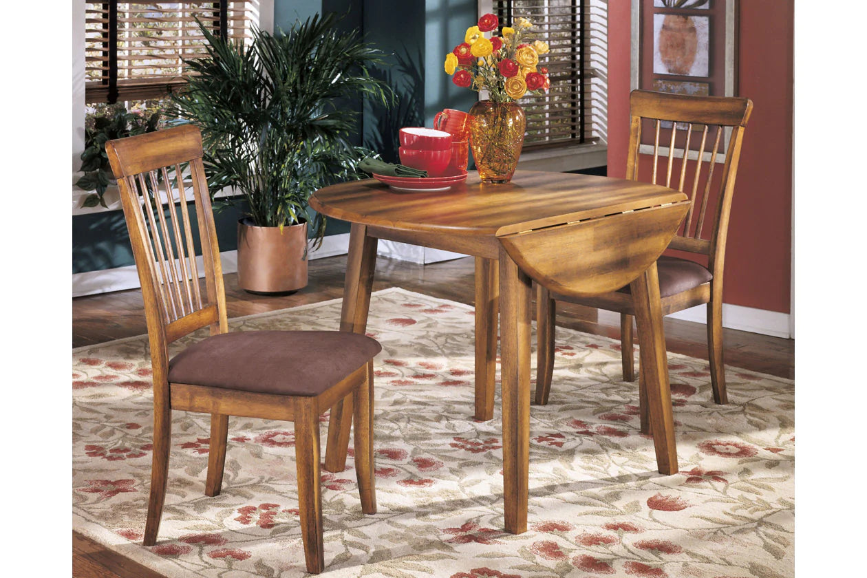 Berringer Rustic Brown Dining Drop Leaf Table