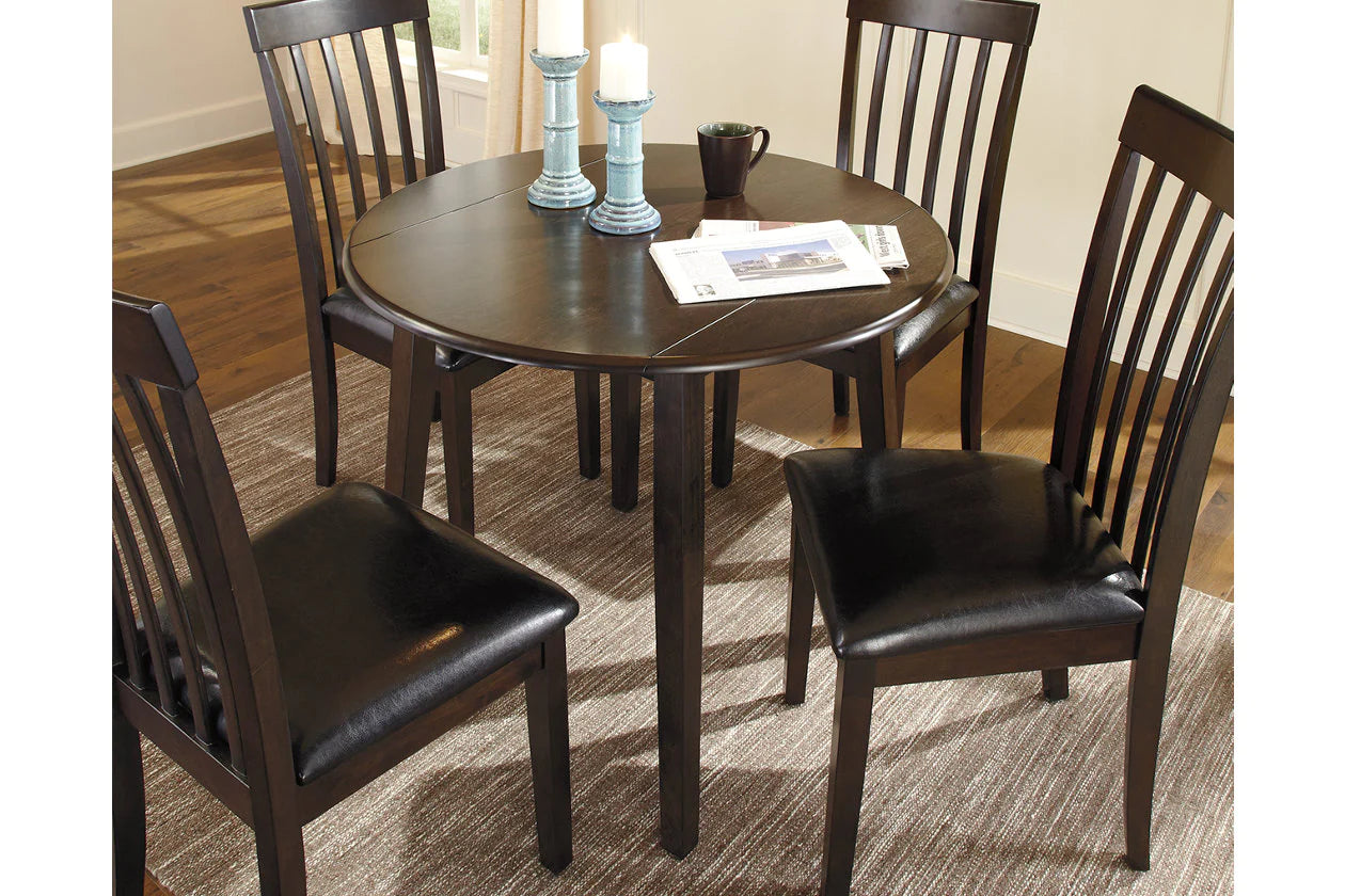 Hammis Dark Brown Dining Drop Leaf Table