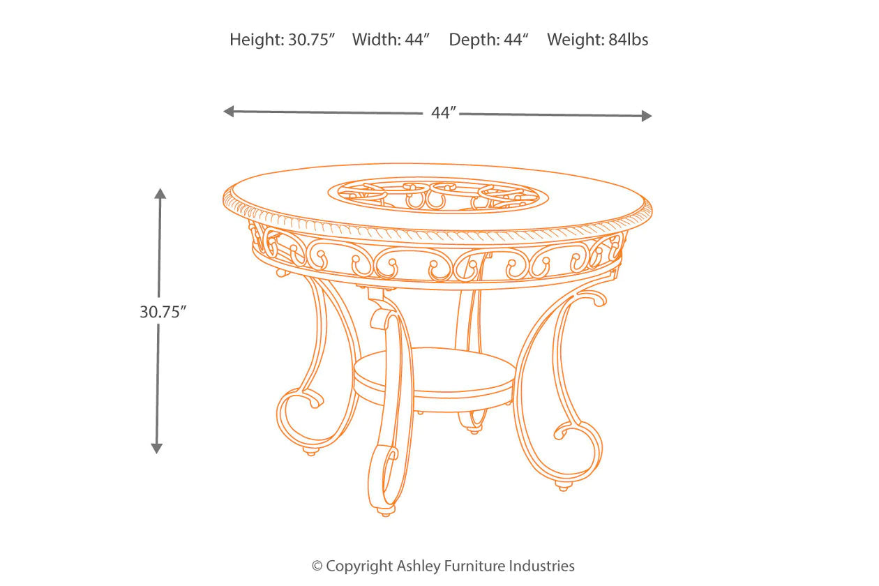 Glambrey Brown Dining Table