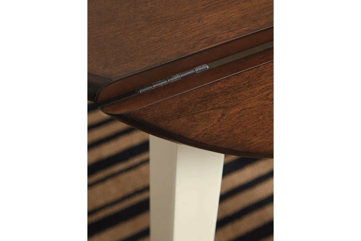 Woodanville Cream/Brown Dining Drop Leaf Table