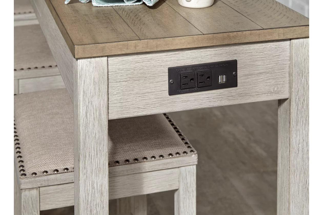 Skempton Counter Height Dining Table and 3 Bar Stools Set