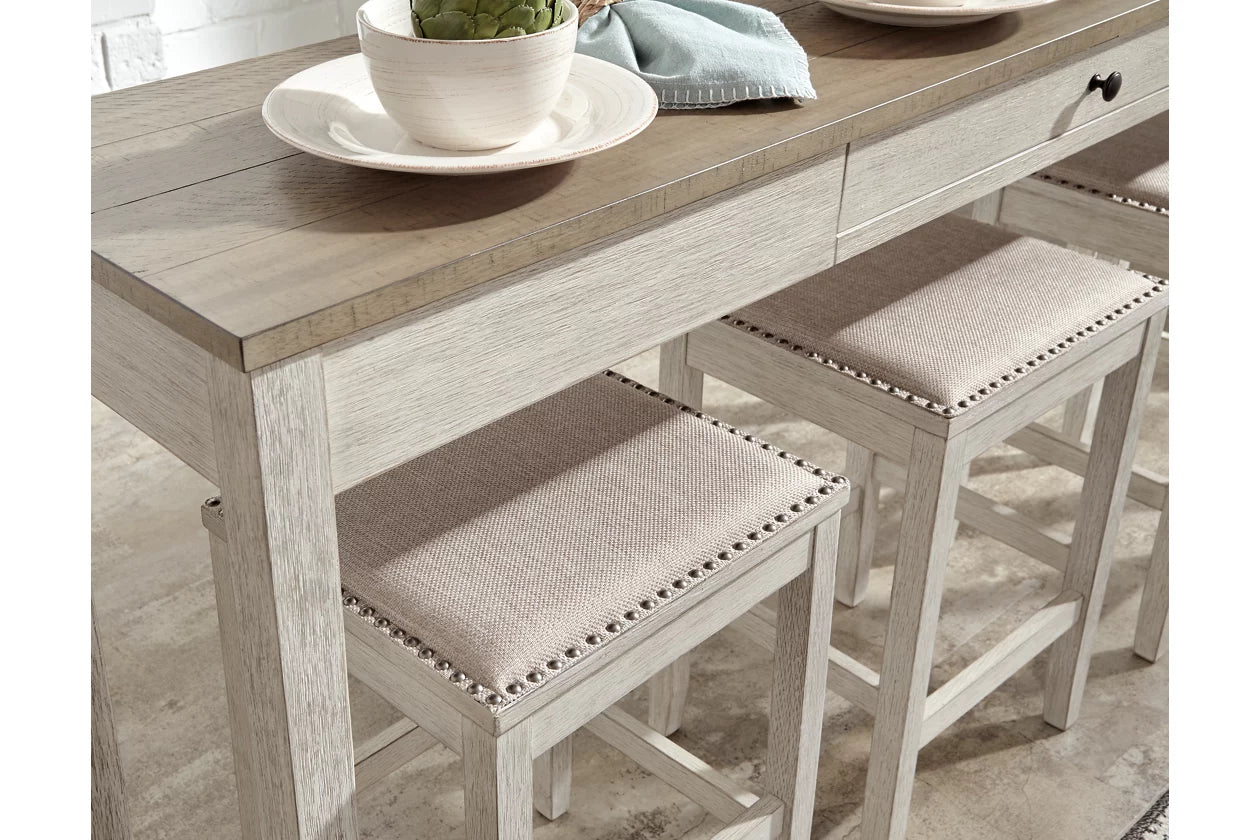 Skempton Counter Height Dining Table and 3 Bar Stools Set