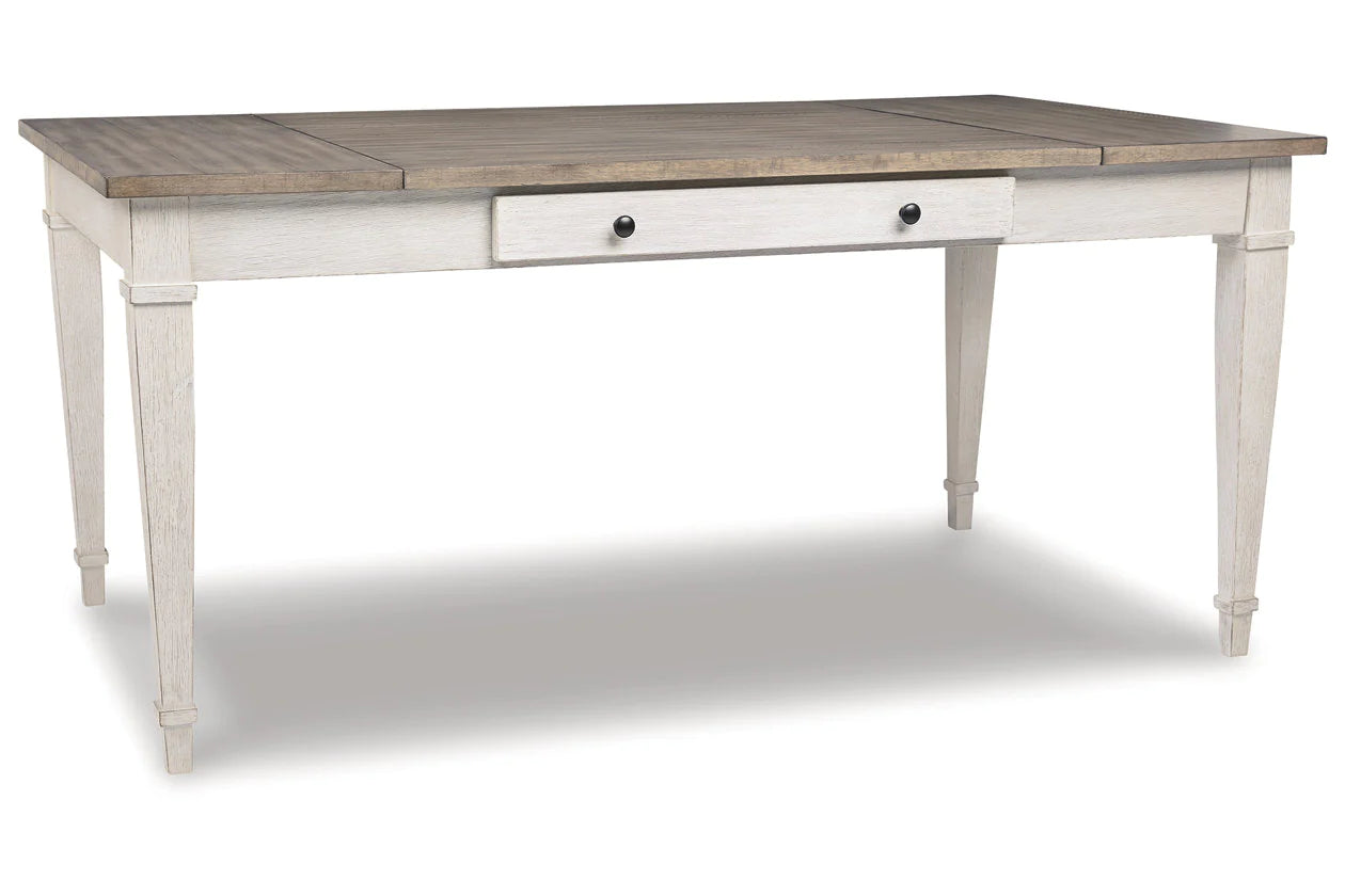 Skempton White/Light Brown Dining Table