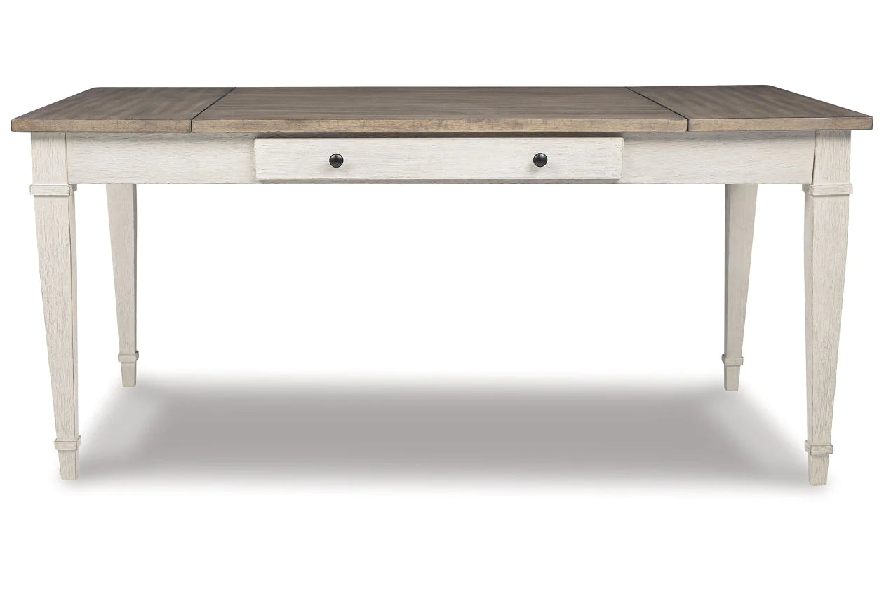 Skempton White/Light Brown Dining Table