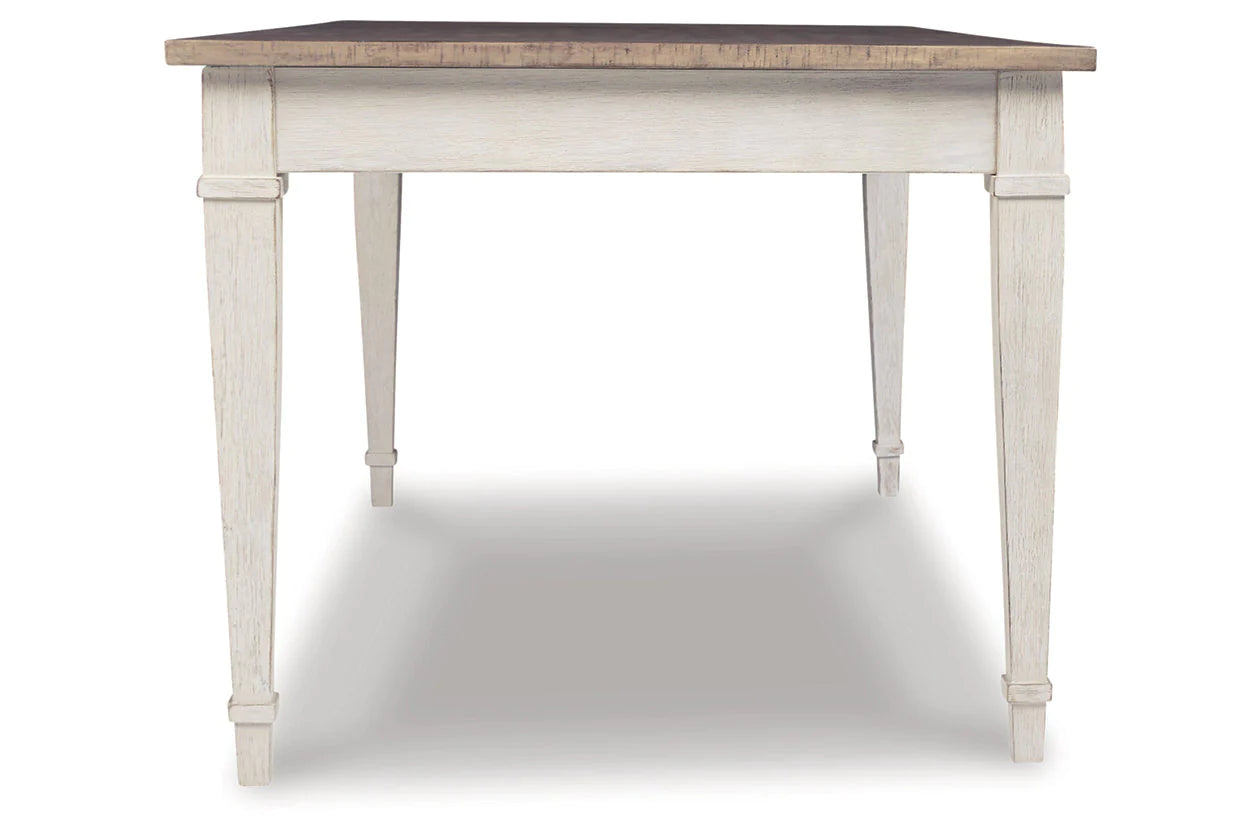 Skempton White/Light Brown Dining Table
