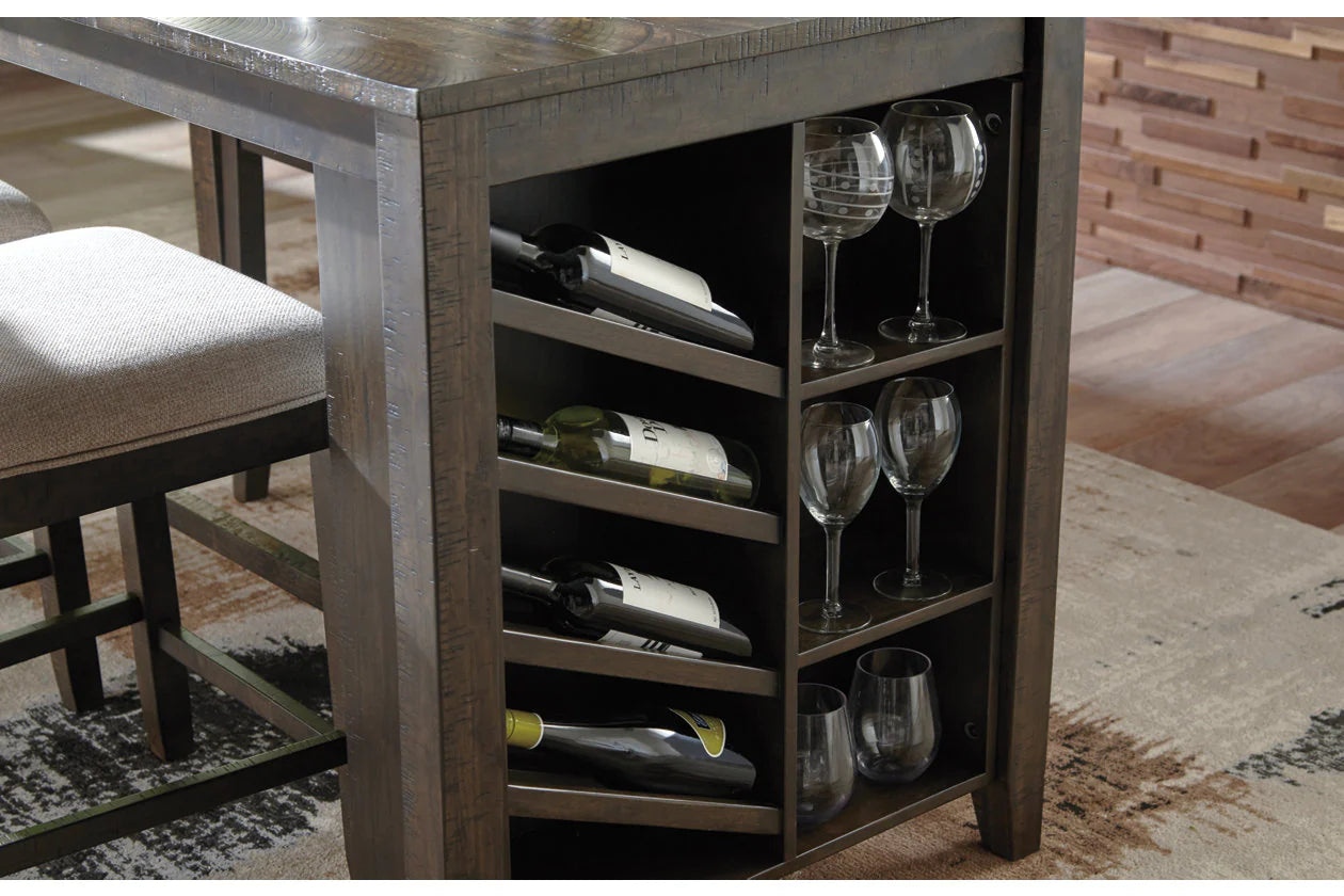 Rokane Brown Counter Height Dining Table