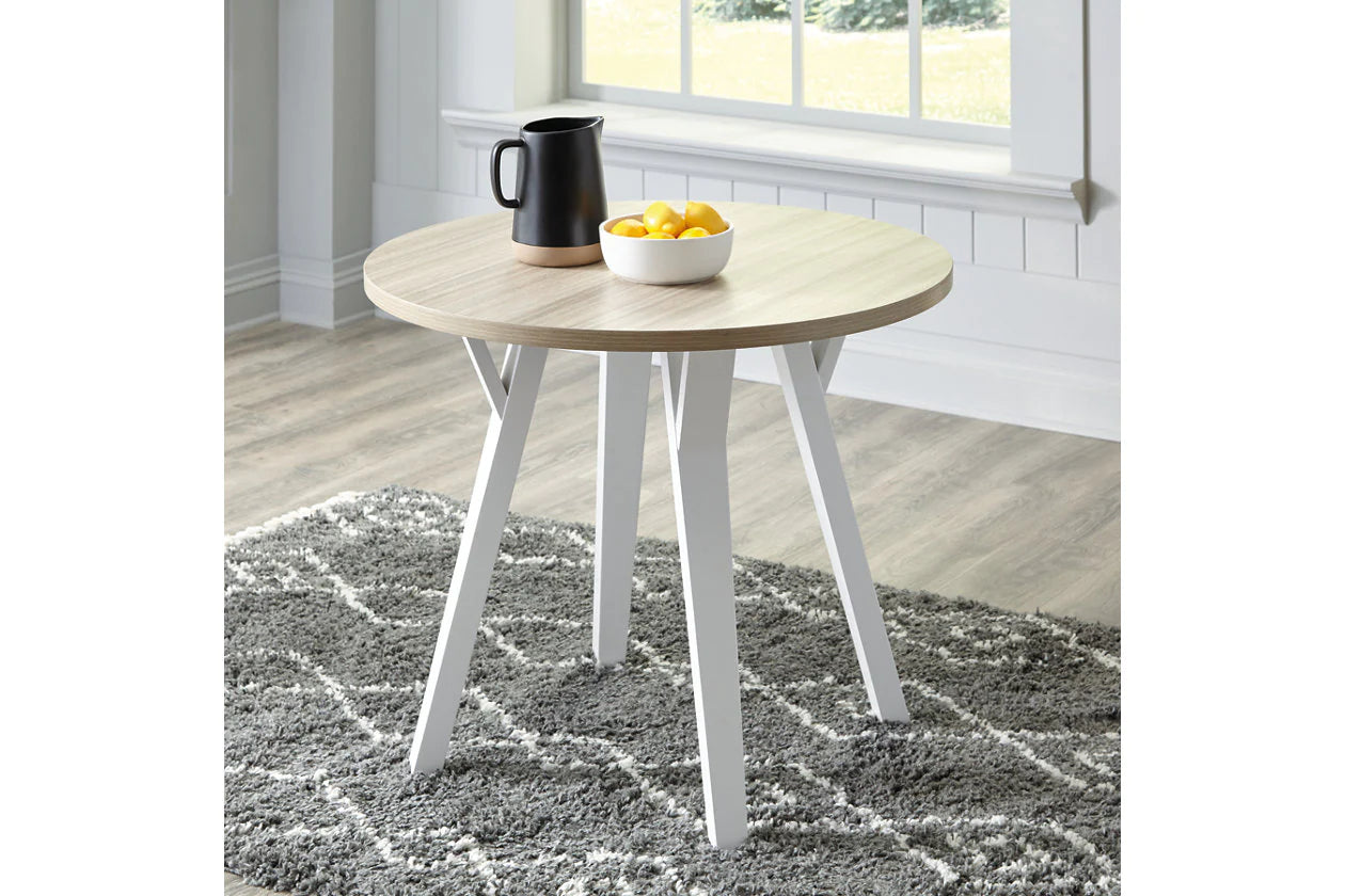 Grannen White/Natural Dining Table