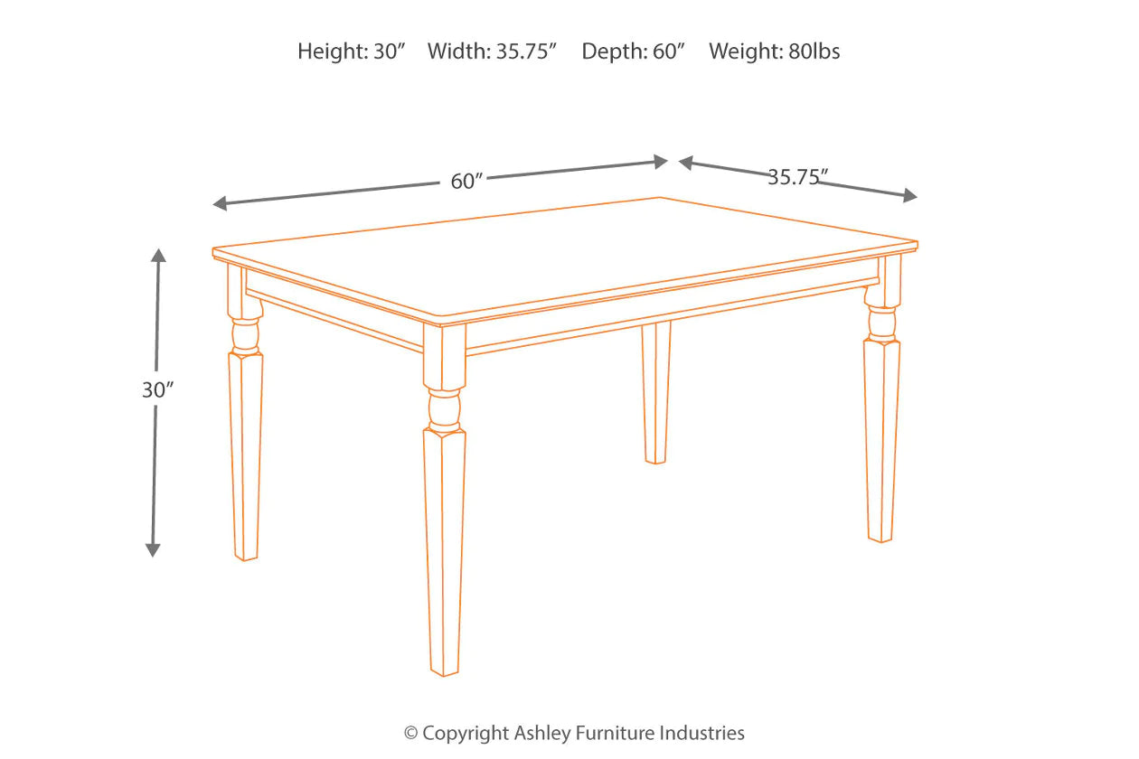 Owingsville Black/Brown Dining Table