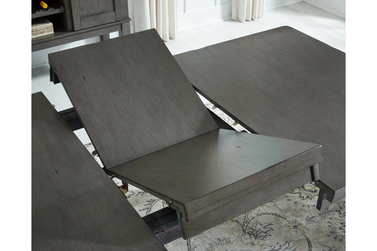 Hallanden Gray Extendable Dining Table