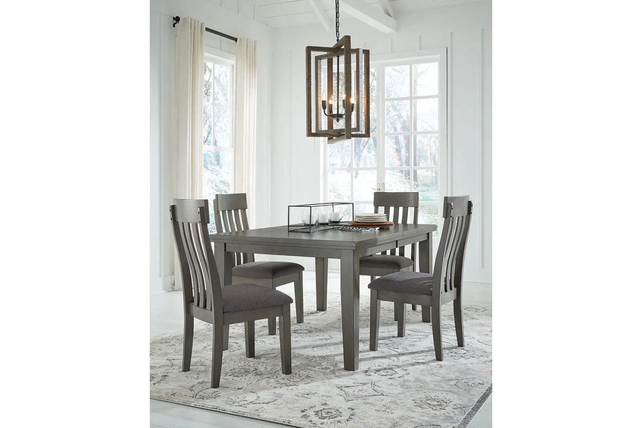 Hallanden Gray Extendable Dining Set