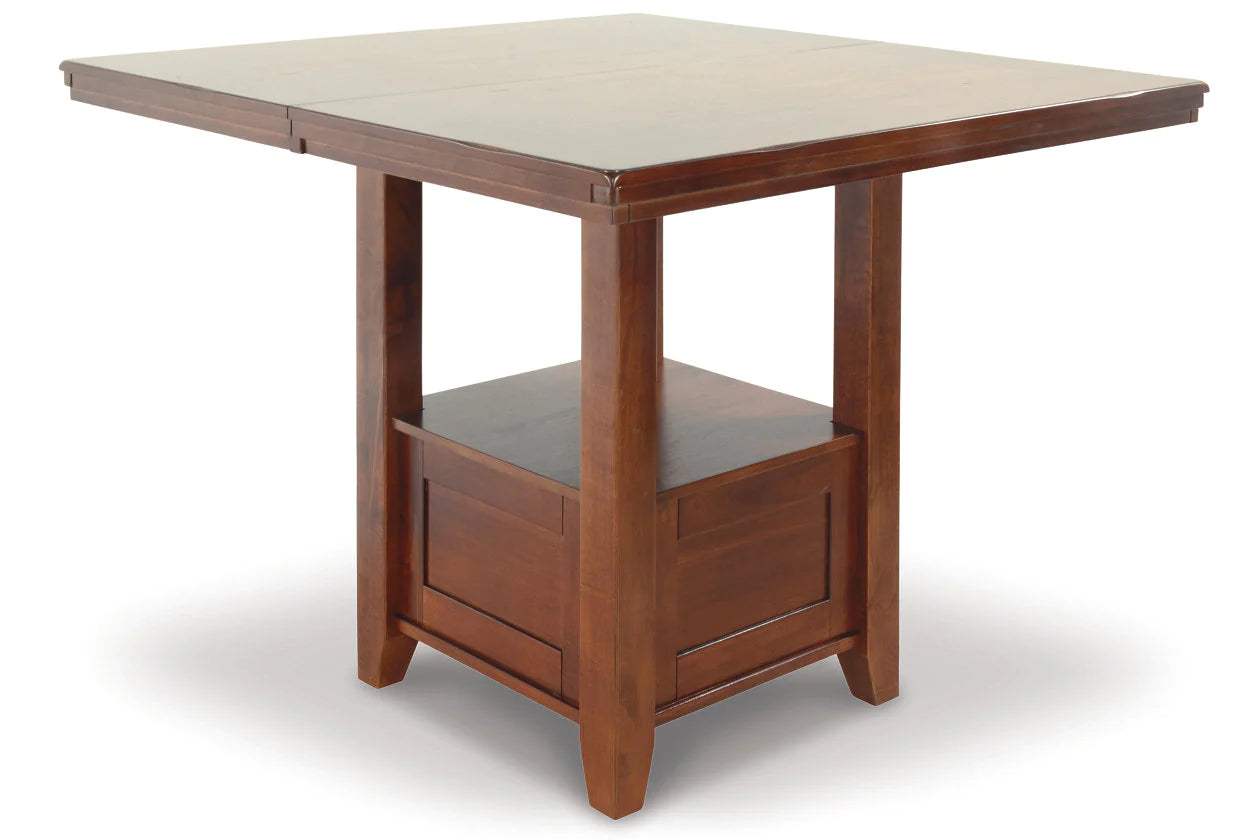 Ralene Medium Brown Counter Height Dining Extension Table