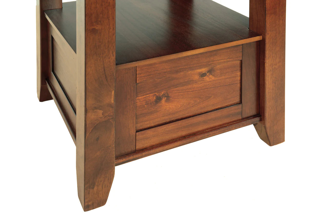 Ralene Medium Brown Counter Height Dining Extension Table