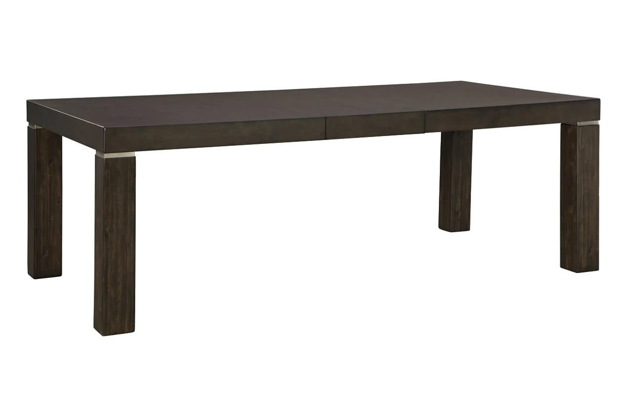 Hyndell Dark Brown Extendable Dining Table