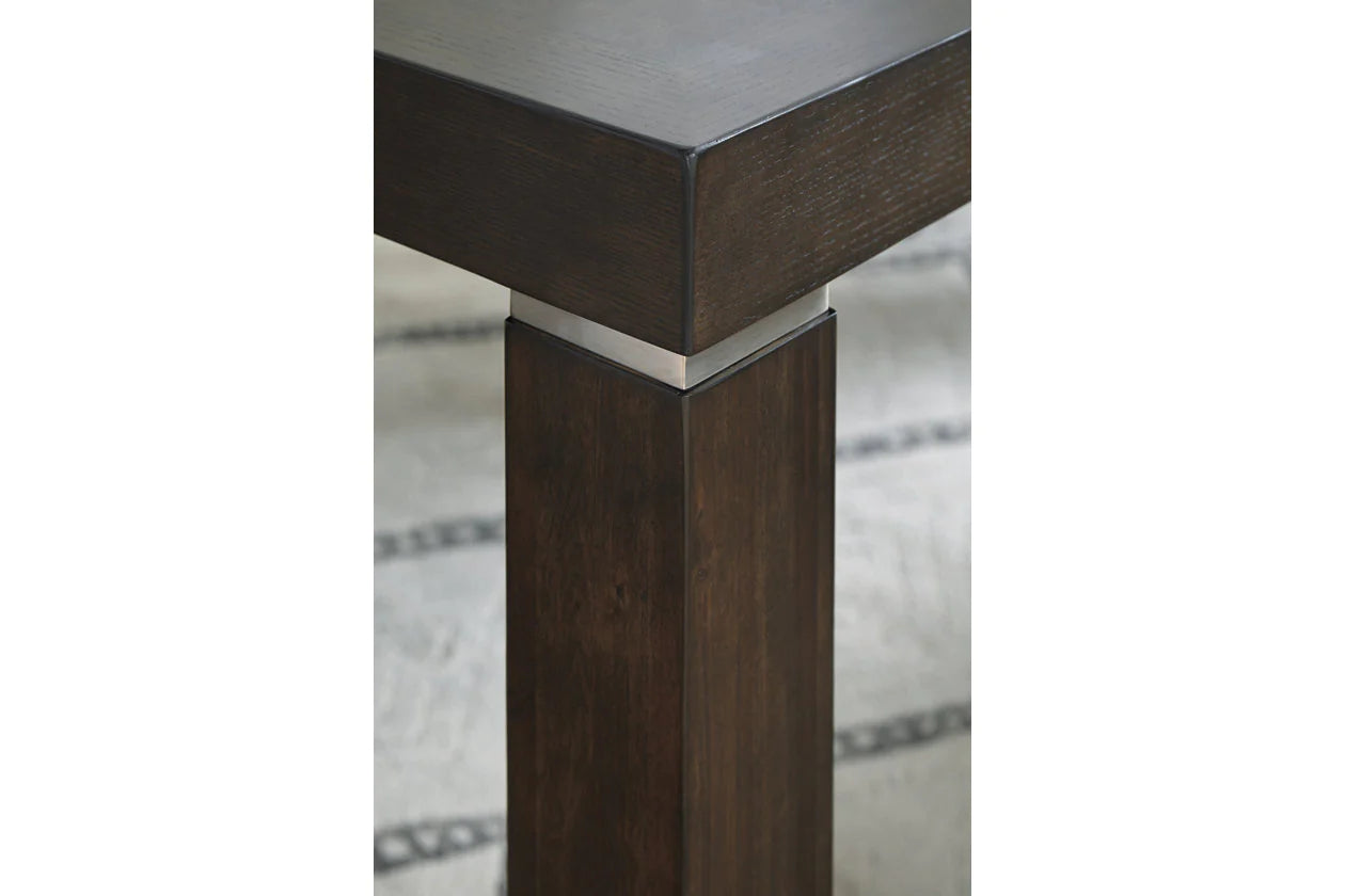 Hyndell Dark Brown Extendable Dining Table
