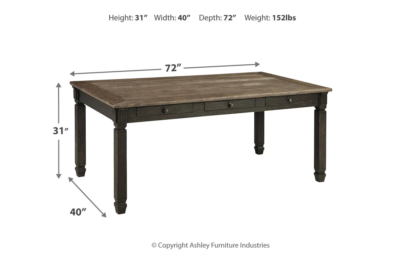 Tyler Creek Black/Gray Dining Table