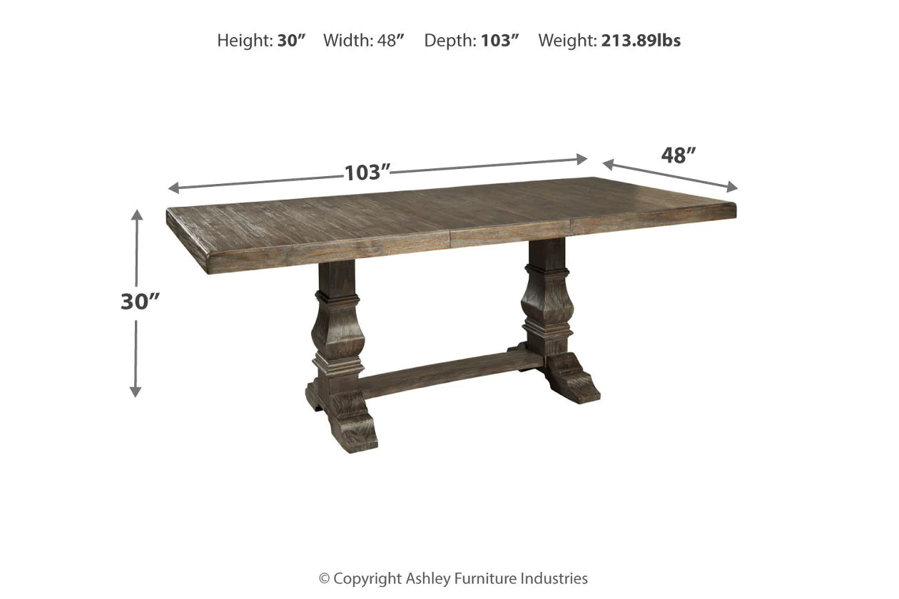 Wyndahl Rustic Brown Dining Table