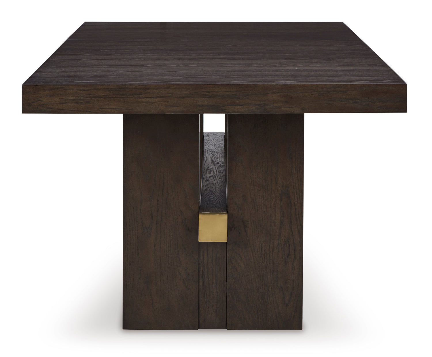 Juego de comedor extensible Burkhaus marrón oscuro