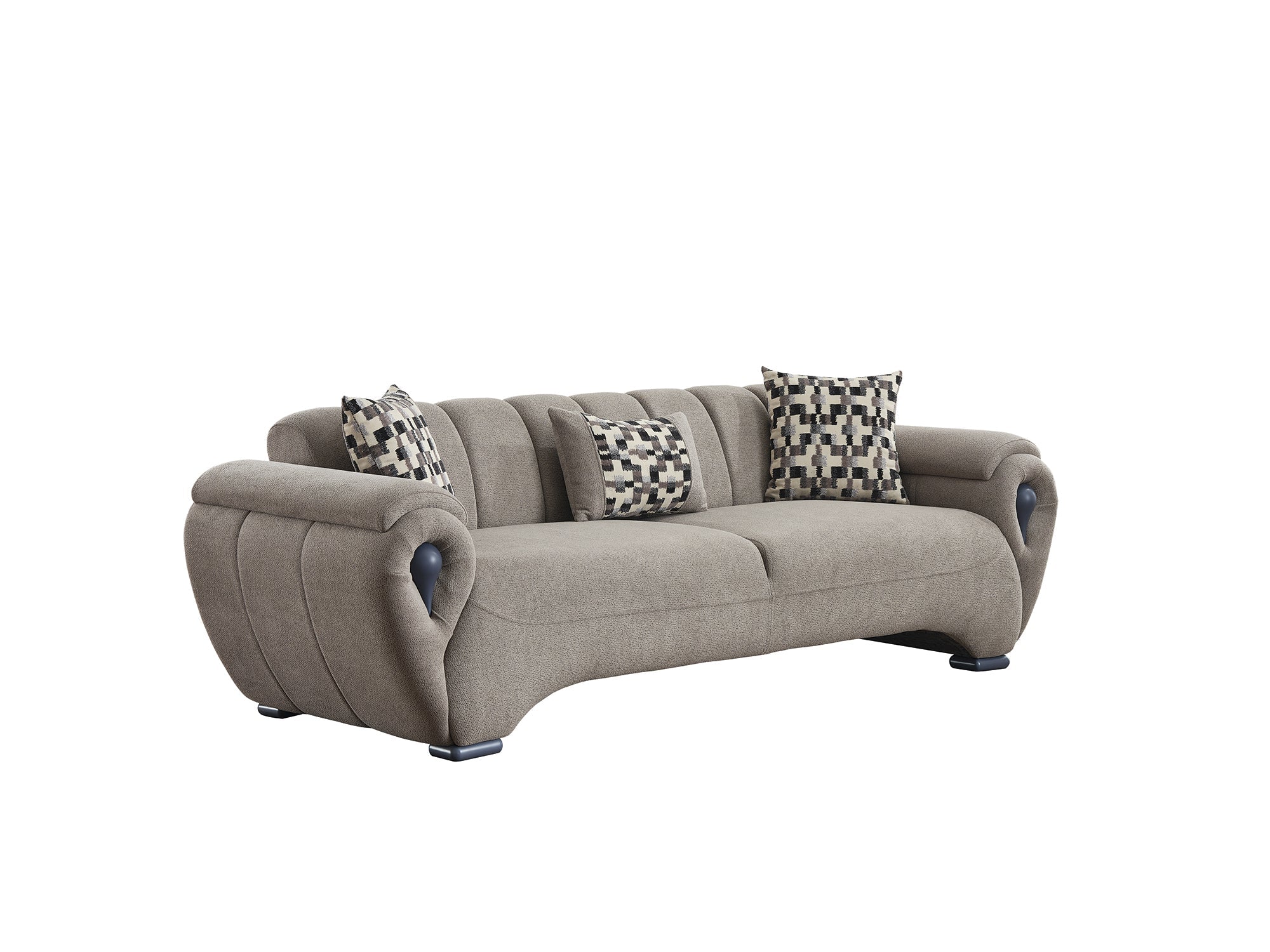 Damla 3-Pieces Modern Living Room Set