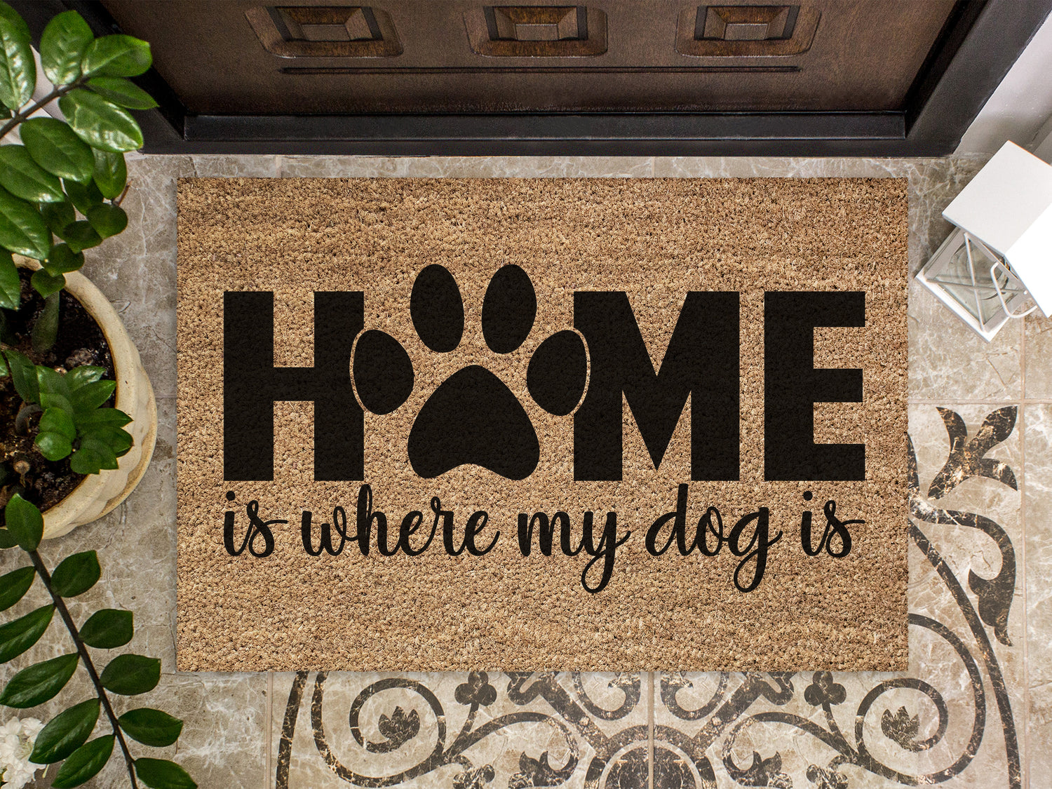 Dog Owner Family Doormat
