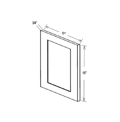 White Shaker Sample Door