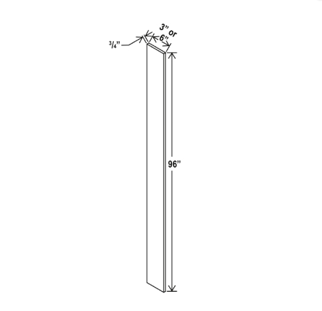 White Shaker Tall Filler
