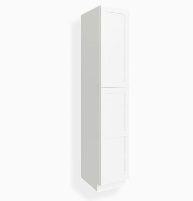 White Shaker 18″ W Utility Pantry Cabinet