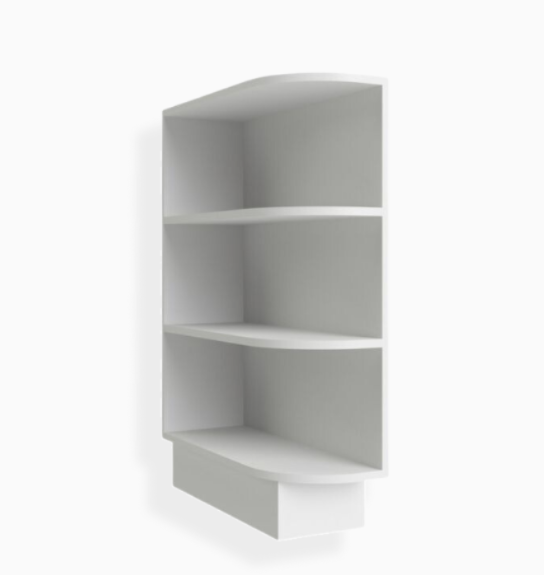 White Shaker Base End Shelf