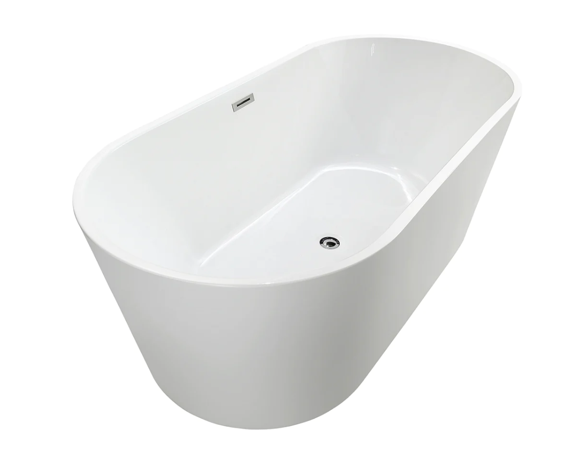 59" Freestanding Acrylic Bathtub