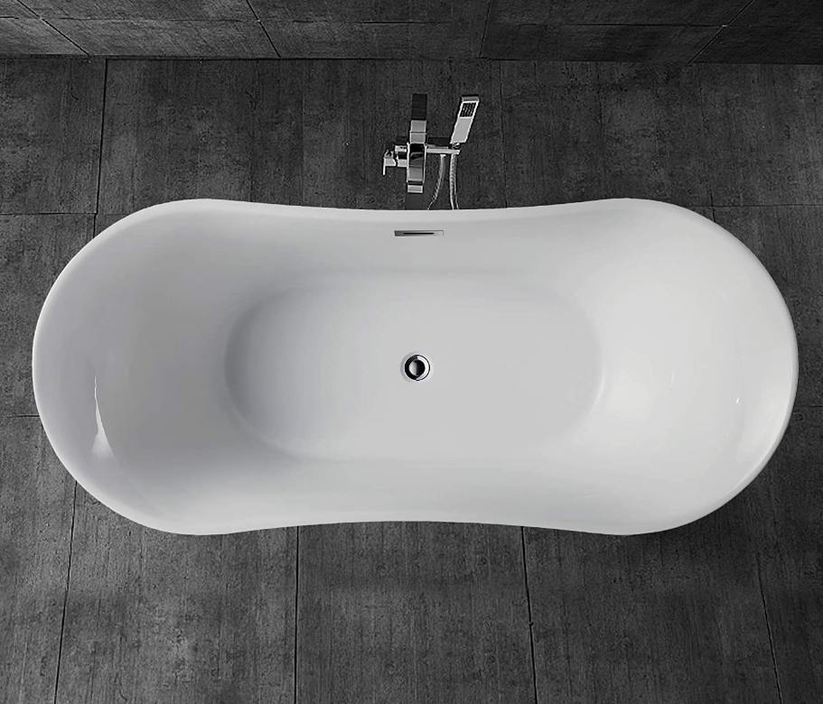 67" x 29" Freestanding Acrylic Bathtub